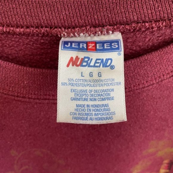 Vintage 90s Oversized Wine Country Sweater  Red  Large - Picture 4 of 8